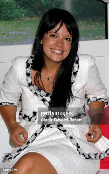 Lily Allen attends LG party launching their new TV range, at The Old Truman Brewery on May 3, 2007 in London, England.