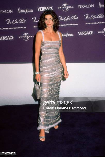 American supermodel Cindy Crawford attends the Fire & Ice Ball at Universal Studios, Los Angeles, 9th December 1998.