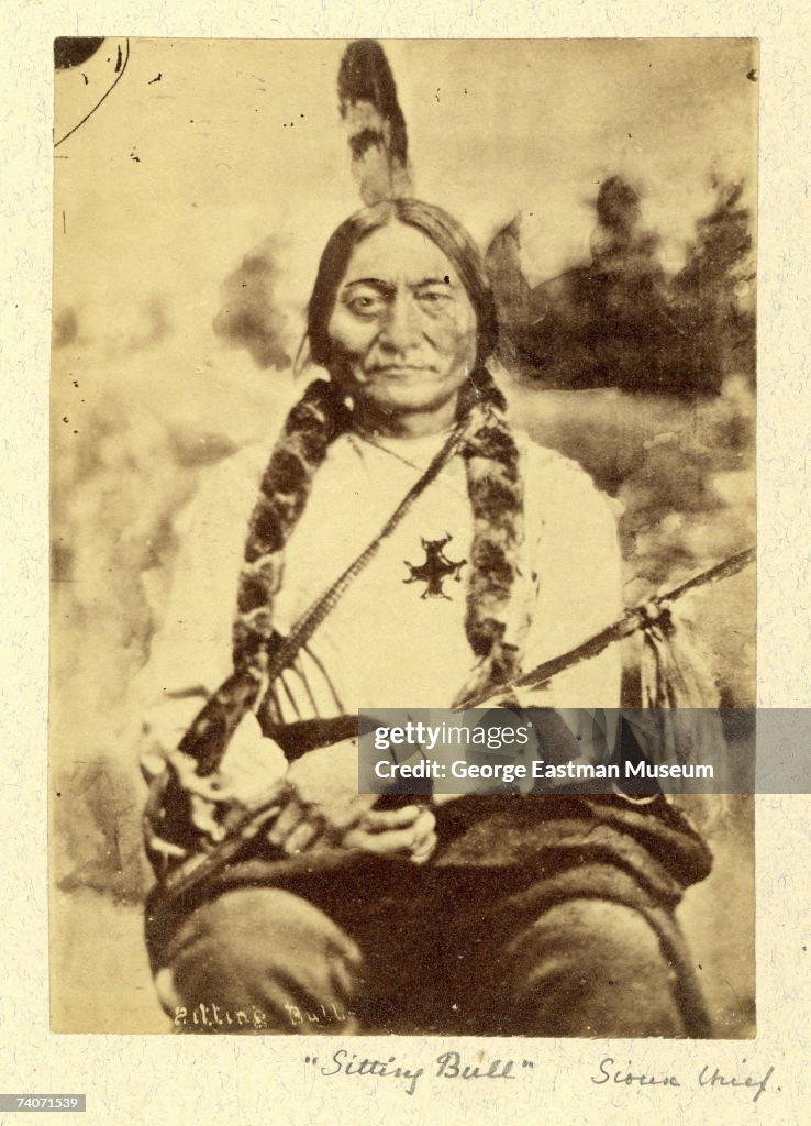 Portrait Of Sioux Chief Sitting Bull