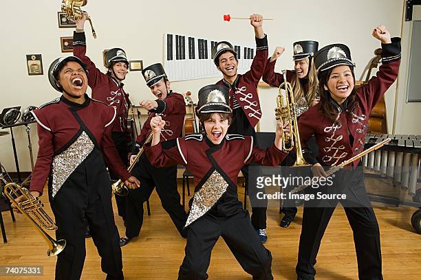 excited band - performance group stock pictures, royalty-free photos & images