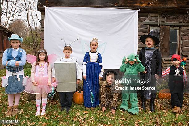 kids in halloween costumes - princess pirates stock pictures, royalty-free photos & images