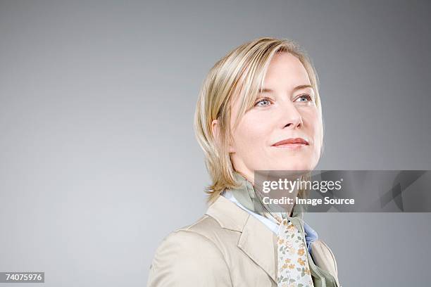 confident woman - white scarf stock pictures, royalty-free photos & images