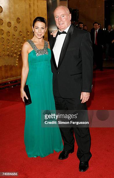 Actors Kate Ritchie and and Ray Meagher arrive at the 2007 TV Week Logie Awards at the Crown Casino on May 6, 2007 in Melbourne, Australia. The...