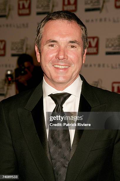 Actor Alan Fletcher arrives at the 2007 TV Week Logie Awards at the Crown Casino on May 6, 2007 in Melbourne, Australia. The annual television awards...