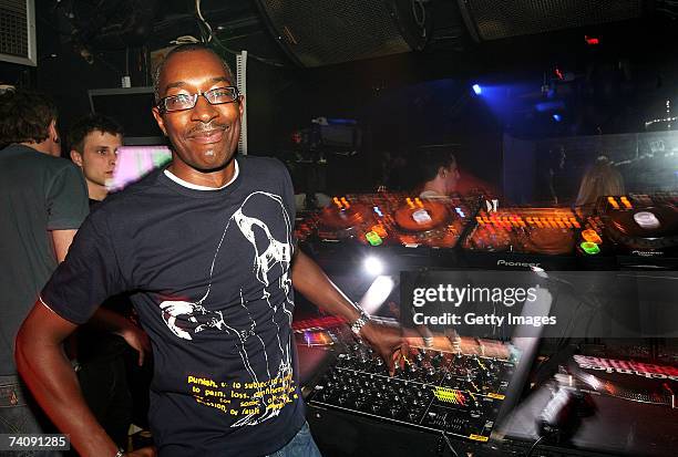 Ricky Morrison plays at the Def Mix 20th Anniversary Weekender at Turnmills nightclub on May 6, 2007 in London, England. The Weekender sees the start...