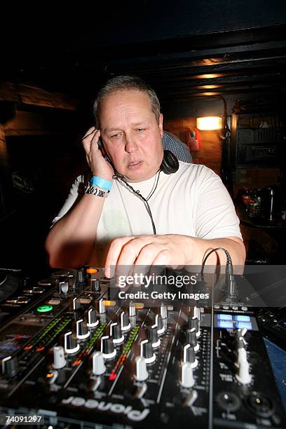 Terry Farley plays at the Def Mix 20th Anniversary Weekender, in room T2 hosted by 'Faith,' at Turnmills nightclub on May 6, 2007 in London, England....