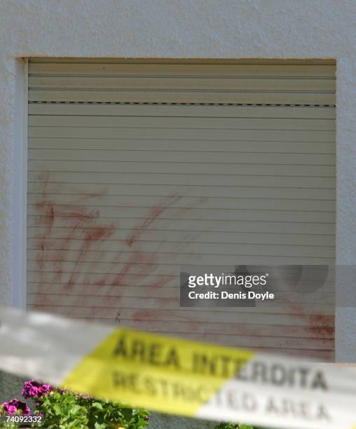 General view of the bedroom window where English girl Madeleine McCann, aged three went missing on May 7, 2007 in Praia da Luz, Portugal. Madeleine...