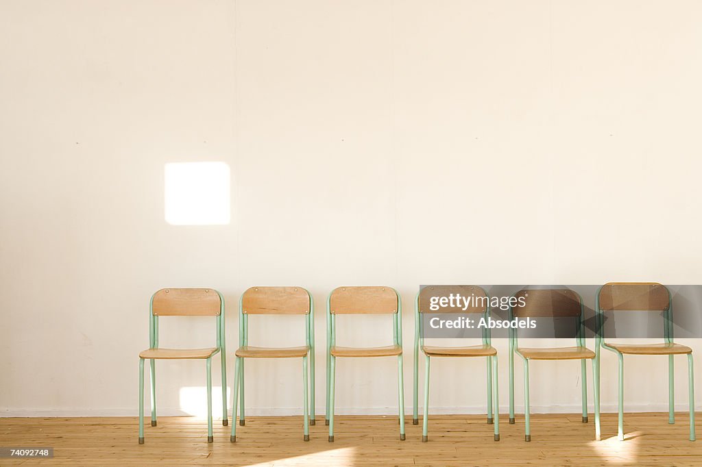 Chairs lined up