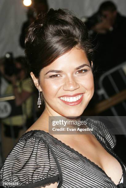 Actress vAmerica Ferrera attends the Metropolitan Museum of Art Costume Institute Benefit Gala "Poiret: King Of Fashion" at the Metropolitan Museum...