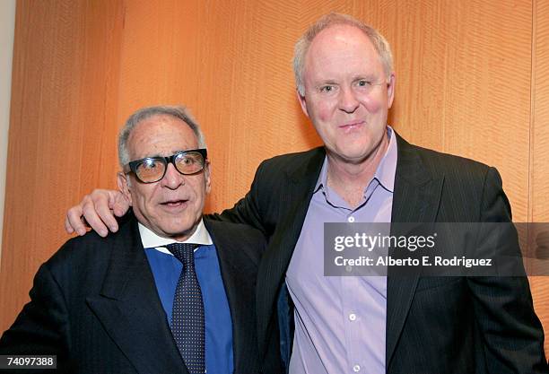 Executive producer Daniel Melnick and actor John Lithgow attend the AMPAS Great To Be Nominated Series screening of "All That Jazz" on May 7, 2007 in...