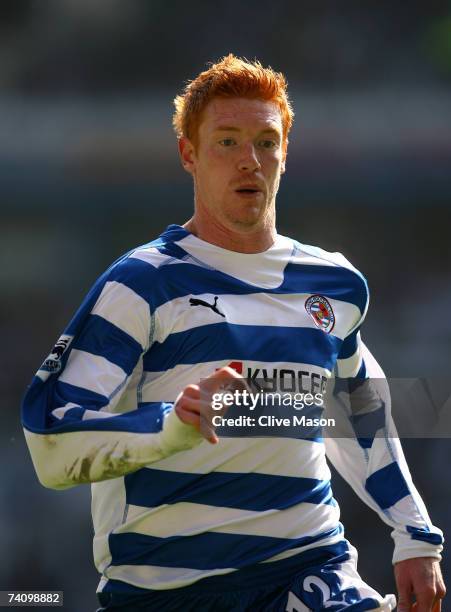 Dave Kitson of Reading in action during the Barclays Premiership match between Reading and Watford at the Madejski Stadium on May 5 in Reading,...