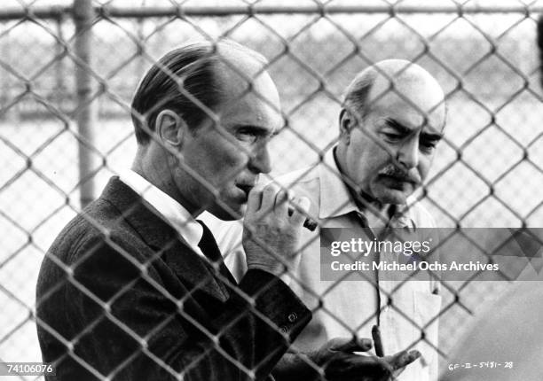 Actors Robert Duvall in a scene from "The Godfather: Part II" directed by Francis Ford Coppola. This movie won six Academy Awards.