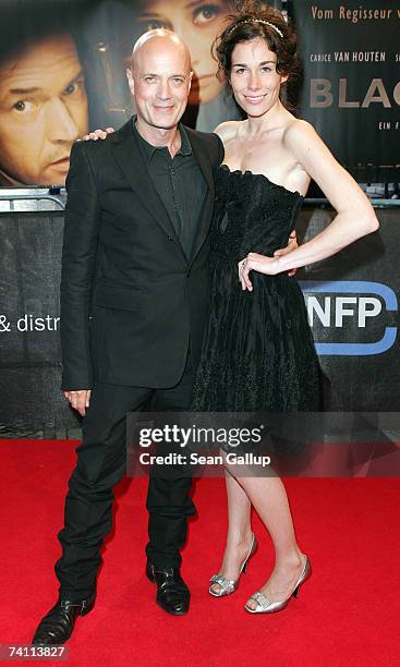 Actress Halina Reijn and actor Christian Berkel attend the premiere to the new German film Black Book at the UCI Zoo cinema May 9, 2007 in Berlin,...