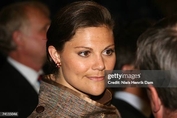 Princess Victoria of Sweden visits the Sports Centre at Bronby in Copenhagen, Denmark on May 9, 2007. King Carl XVI Gustaf, Queen Silvia and Crown...