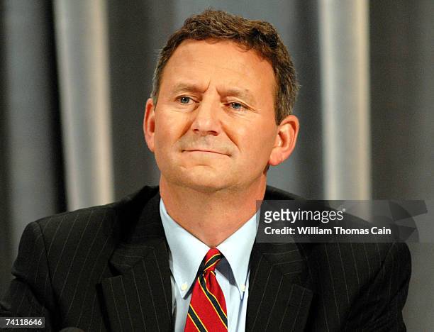 Corporate Secretary and Associate General Counsel Peter Sherry, Jr. Listens to a shareholder's question during the Ford Motor Company 2007 Annual...