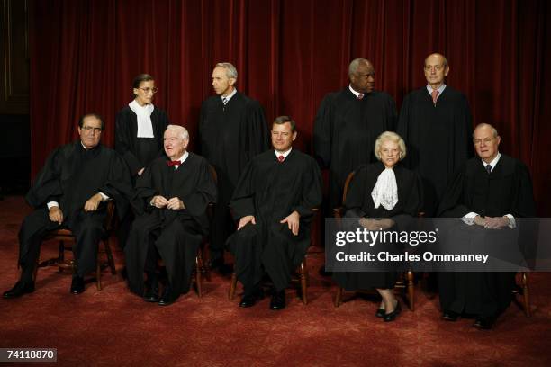 Justice Antonin Scalia, Justice John Paul Stevens, Chief Justice John G. Roberts, Justice Sandra Day O'Connor, Justice Anthony M. Kennedy, Justice...