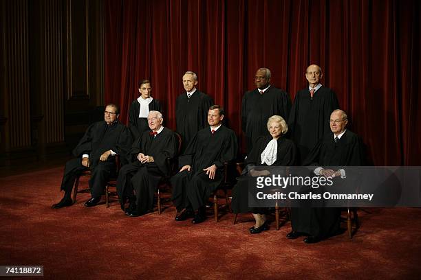 Justice Antonin Scalia, Justice John Paul Stevens, Chief Justice John G. Roberts, Justice Sandra Day O'Connor, Justice Anthony M. Kennedy, Justice...