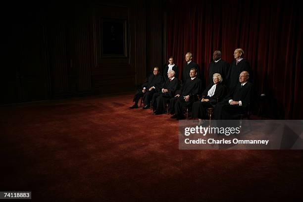 Justice Antonin Scalia, Justice John Paul Stevens, Chief Justice John G. Roberts, Justice Sandra Day O'Connor, Justice Anthony M. Kennedy, Justice...