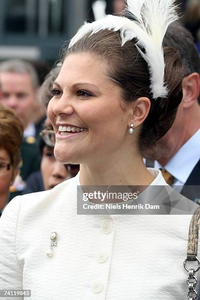 Princess Victoria of Sweden arrives at Field's, Scandinavia's largest shopping centre on May 10, 2007 in Copenhagen, Denmark. HRH King Carl XVI...