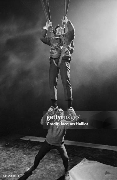 Italian-born actor Lino Ventura on the set of 'L'Armée Des Ombres' , directed by Jean-Pierre Melville, 20th March 1969.