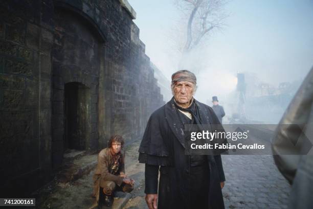 Italian-born actor Lino Ventura as Jean Valjean in 'Les Misérables', directed by Robert Hossein, 10th March 1982.