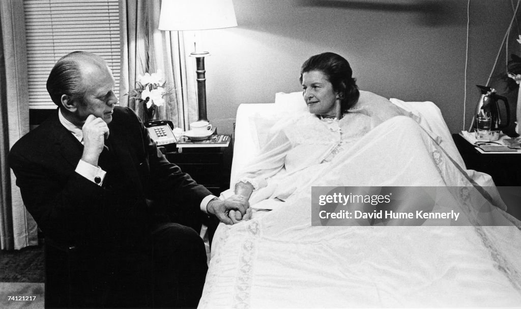 First Lady Betty Ford In Bethesda Naval Hospital
