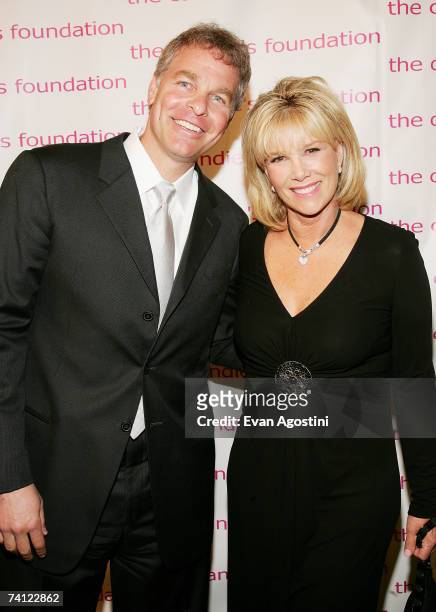 Television personality Joan Lunden and husband Jeff Konigsberg attend the 4th Annual ''Event To Prevent'' dinner and auction to benefit The Candie's...