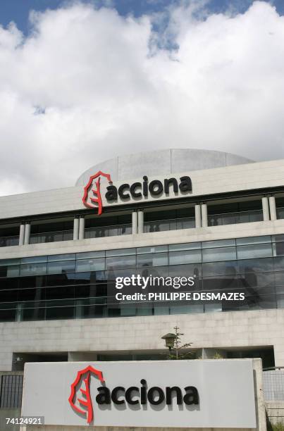 Pictures taken 29 April 2007 at the headquarters of Spanish public works company Acciona in Alcobendas near Madrid. Acciona's results given 10 May...