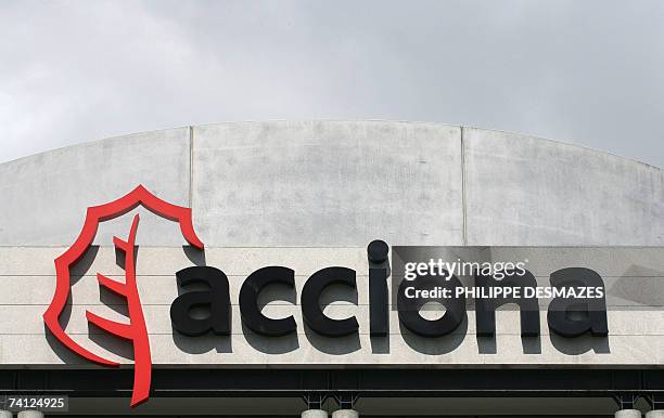 Pictures taken 29 April 2007 at the headquarters of Spanish public works company Acciona in Alcobendas near Madrid. Acciona's results given 10 May...