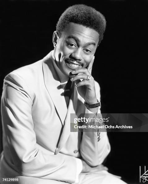 Johnny Singer Rhythm and Blues singer Johnnie Taylor poses for publicity photo in ...