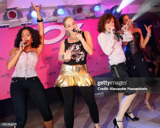 Jessica Wahls, Sandy Moelling, Lucy Diakovska and Nadja Benaissa of the No Angels performs at the JOY Trend Award 2007 Night at the 'Haus der...