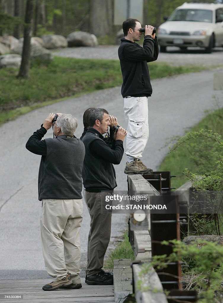 A team from Nikon Optics look in differe...