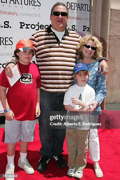 Actor Jeff Garlin, wife Marla and sons James and "Duke" arrive at the 6th Annual Project A.L.S. Benefit on the New York Street set of Paramount...