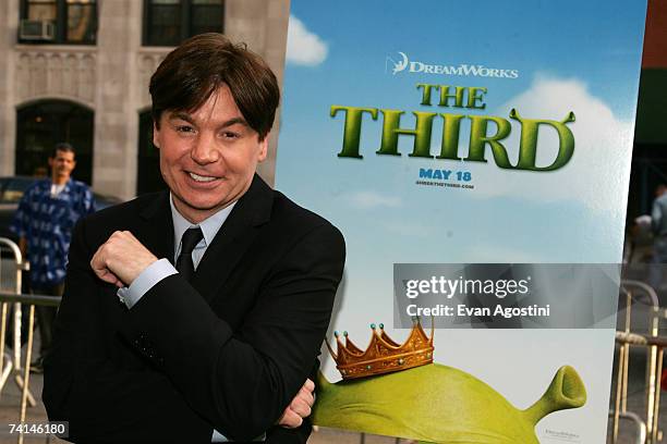 Actor Mike Myers attends the premiere of Shrek The Third at Clearview Chelsea West Cinemas May 14, 2007 in New York City.