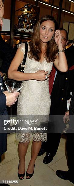 Kate Middleton attends the book launch party of The Young Stalin: The Adventurous Early Life Of The Dictator 1878-1917 by Simon Sebag Montefiore at...