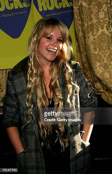 Goldierocks arrives at the Ibiza Rocks with Sony Ericsson launch party at The Lock Tavern, Camden on May 14, 2007 in London, England. The music event...