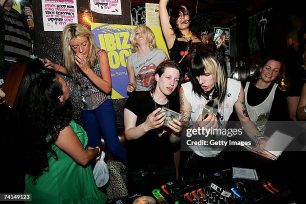 The Rev of Towers of London DJs at the Ibiza Rocks with Sony Ericsson launch party at The Lock Tavern, Camden on May 14, 2007 in London, England. The...