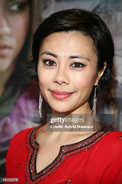 Actress Angel Desai attends the US premiere of "Amu" held at the Cinema Village on May 14, 2007 in New York City.