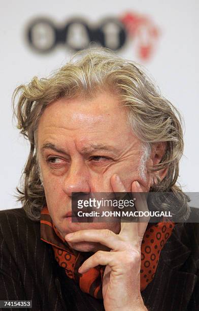 Irish political activist Bob Geldof addresses a press conference following the release of the DATA report 2007, 15 May 2007 in Berlin. Geldof and...