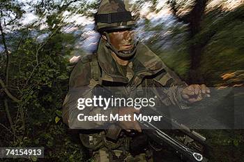 RImages MENDE, FRANCE A member of the French Foreign Legion takes part in war games September 22, 2005 in Mende, France. One thousand Legionnaires...