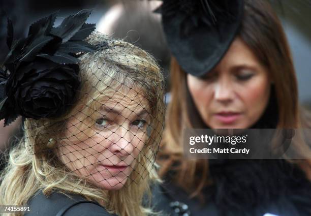 Mourner attends the funeral service for fashion stylist Isabella Blow at Gloucester Cathedral on May 15 2007 in Gloucester England. The 48-year-old -...