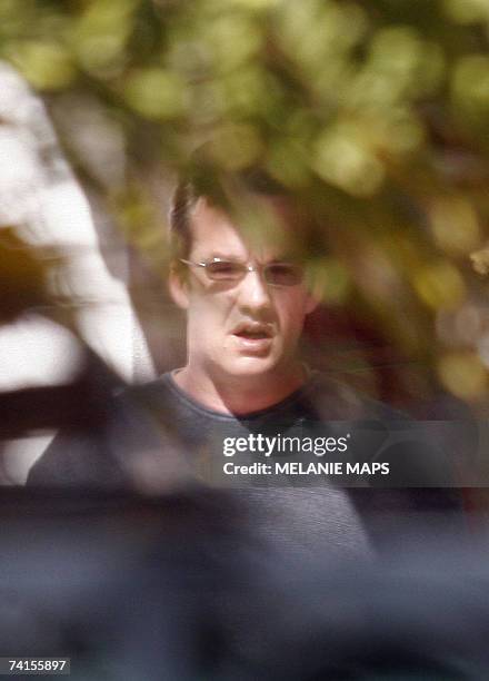 British national Robert Murat is seen, 15 May 2007 in the yard of the Casa Liliana, where he used to live with his mother Jennifer, and a three or...