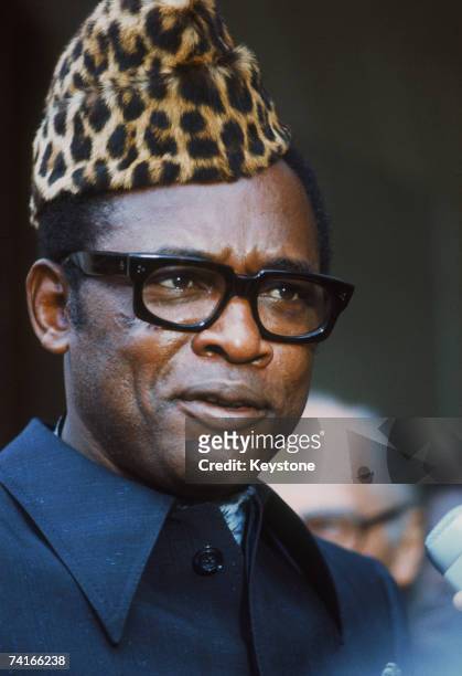 President of Zaire Mobutu Sese Seko , circa 1970.
