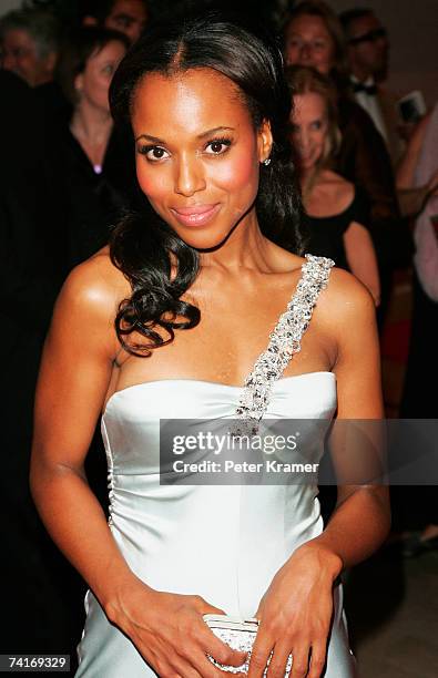 Actress Kerry Washington arrives at 'My Blueberry Nights' party during the 60th International Cannes Film Festival at the Palais du Festival on May...