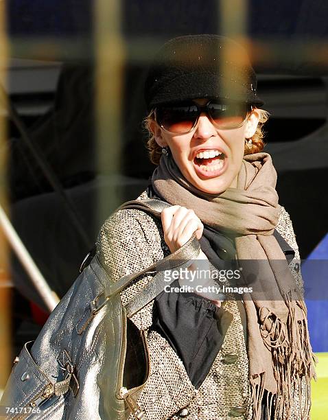 Singer Kylie Minogue is seen during her holiday in Chile in the town of Papudo, about 190km north of Santiago, on May 7, 2007 in Papudo, Chile. Kylie...