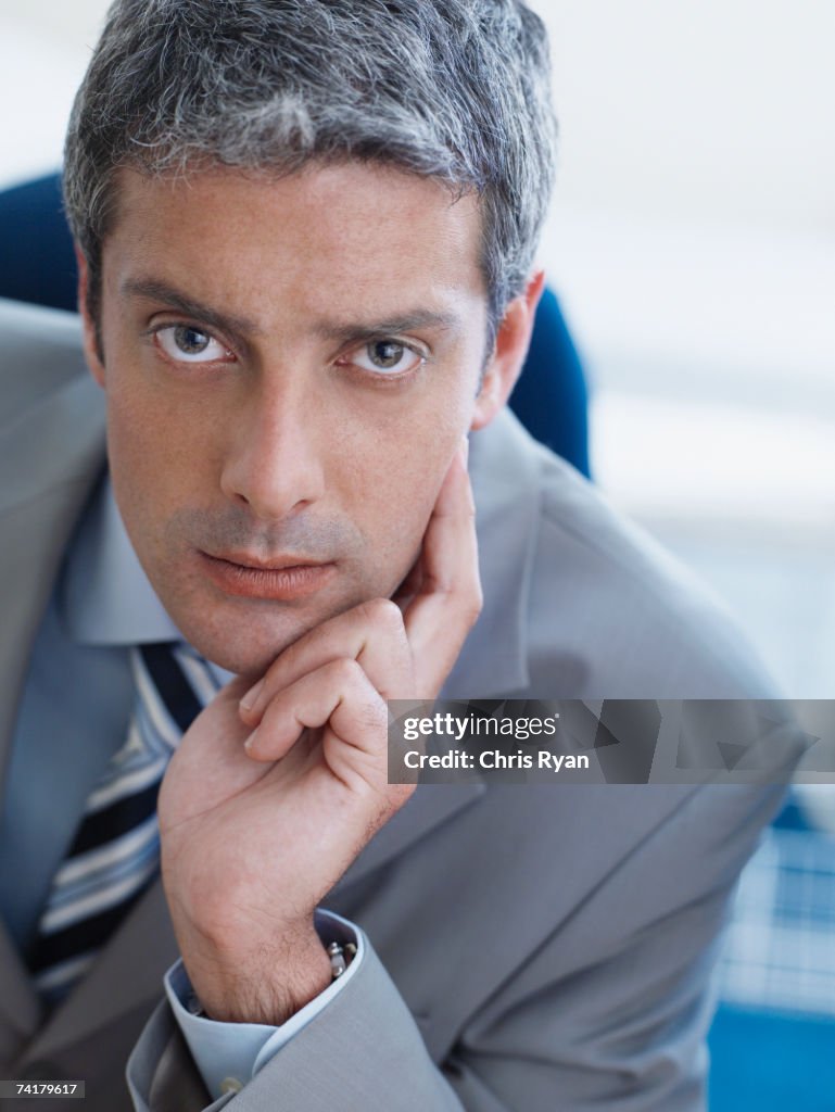 Close-up of businessman