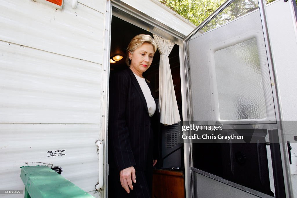 Hillary Clinton Tours New Orleans