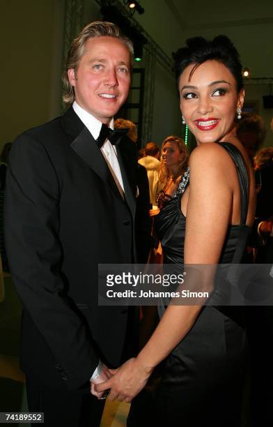 Verona Pooth and husband Franjo Pooth attend the Ball der Kuenste at Haus der Kunst on May 18, 2007 in Munich, Germany.