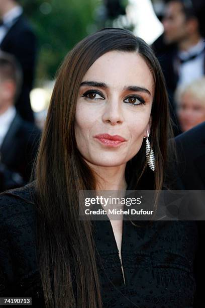 Elodie Bouchez attends the screening of the Christophe Honore's movie ''Les Chansons d'Amour'' on May 18, 2007 in Cannes France.