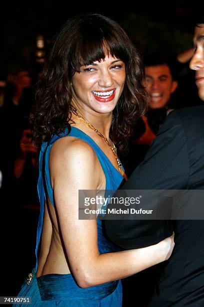 Asia Argento attends the screening of the Christophe Honore's movie ''Les Chansons d'Amour'' on May 18, 2007 in Cannes France.
